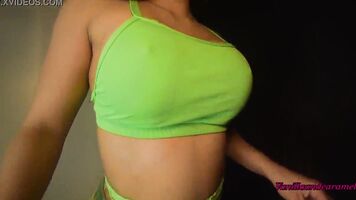 Bubble Ass Huge Tits Latina In Fishnets Covers Herself In Oil Girlfriend Gorgeous