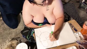 Boobs Ross — Marvel Speed Sketch 1 — Julyathon 15