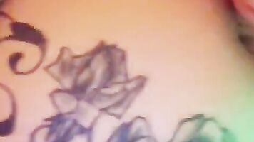 TarynAshly Nerdy Pierced Tattooed Girl has her first Orgasm from Showerhead